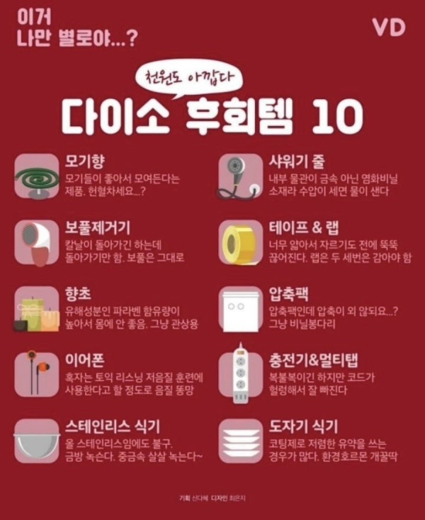 다이소 후회템 top 10 | 인스티즈